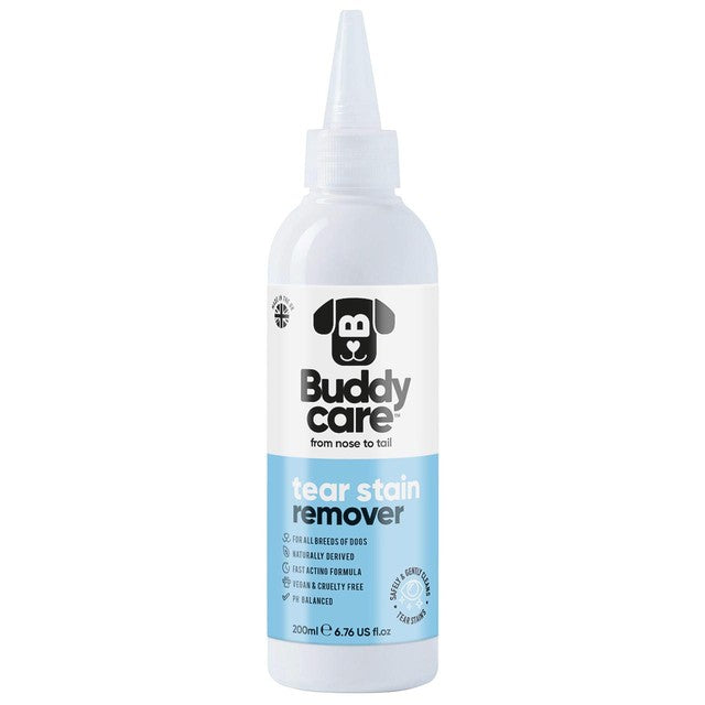 Buddycare dog tear stain remover bottle - British product