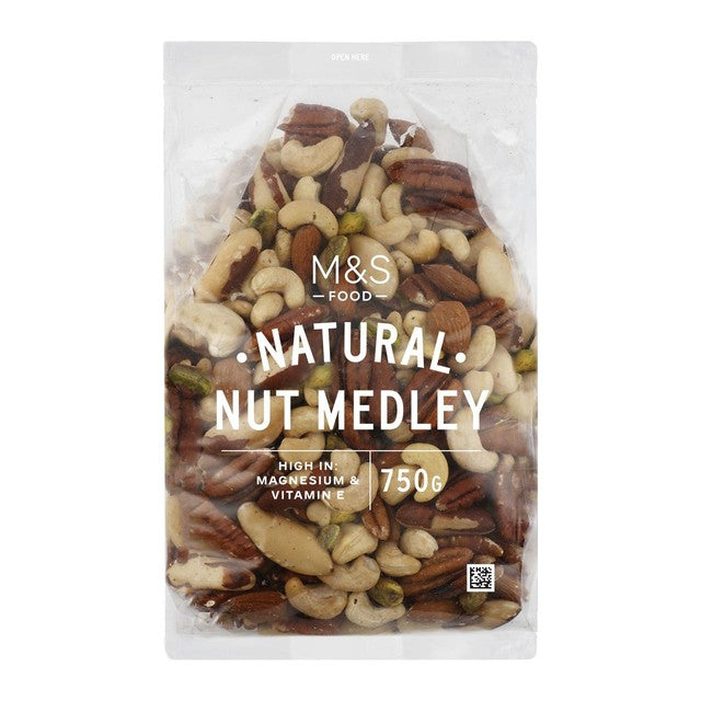 M&S Nut Medley 750g, imported from the UK