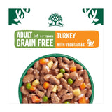 James Wellbeloved grain free turkey dog food pouches, imported from the UK