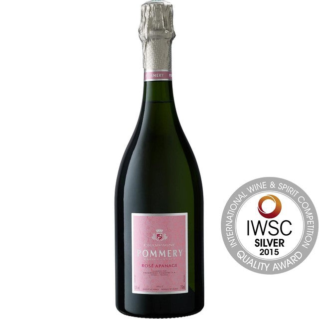 Pommery Apanage Rose Champagne NV 75cl, imported from the UK