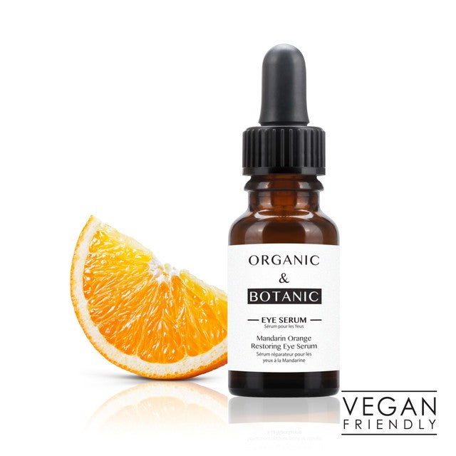Organic & Botanic Mandarin Orange Brightening Eye Serum 15ml, imported from the UK