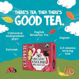 Clipper English Breakfast tea bags 80 bags - British product