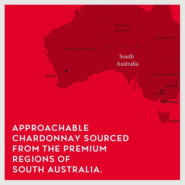 Penfolds Chardonnay wine 75cl bottle, imported from the UK