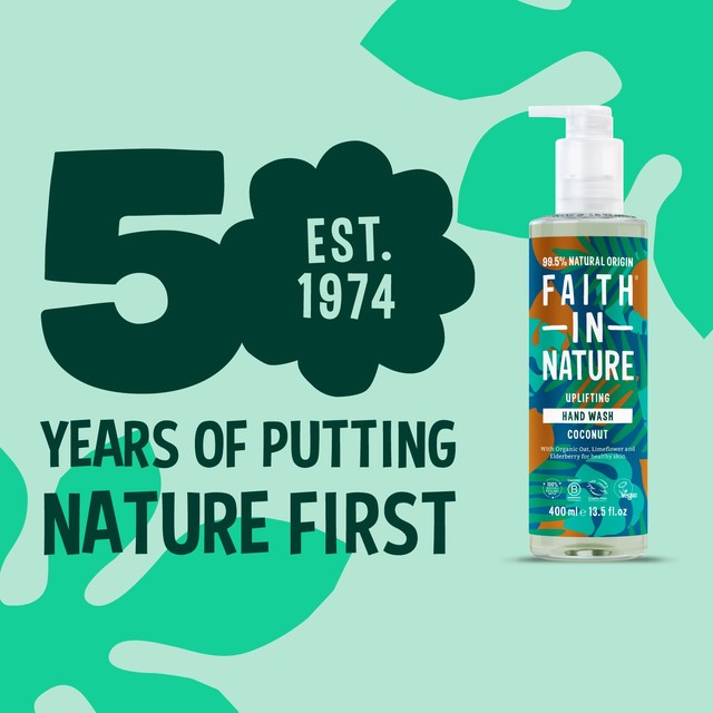 Faith in Nature coconut hand wash 400ml - British product