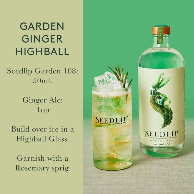 Seedlip Garden 108 alcohol-free spirit 70cl (British brand)