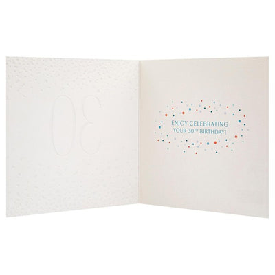 M&S Premium Star 30-årsdag Hilsenkort 15 cm x 15 cm