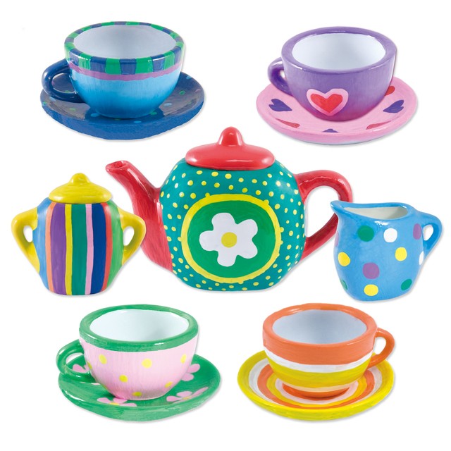 Galt Paint a Tea Set ceramic painting kit, UK version