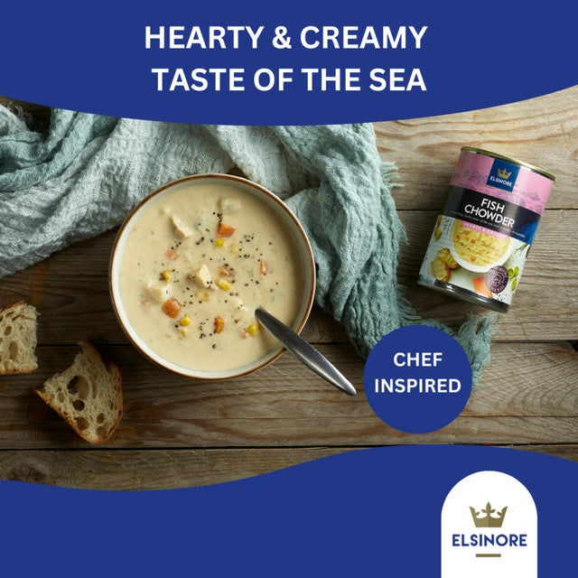 Elsinore fish chowder soup 400g - British product