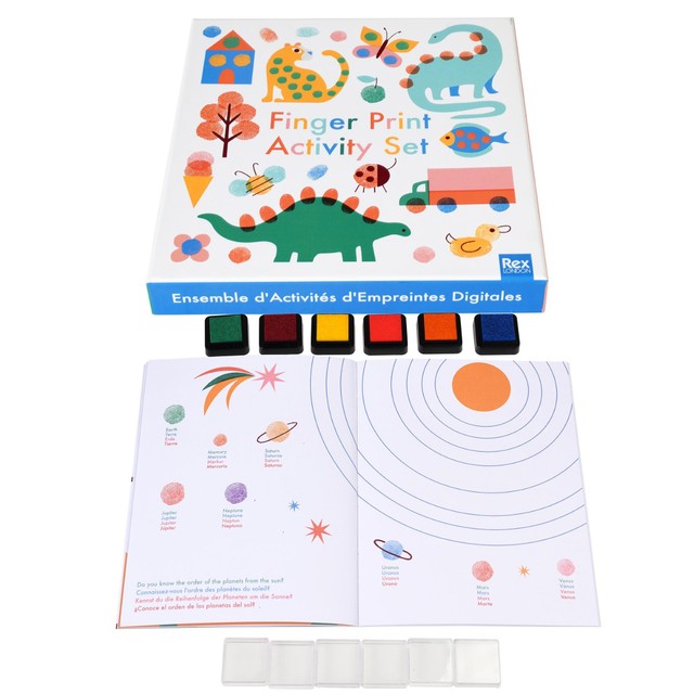 Rex London Fingerprint Activity Set with ink pads imported from the UK