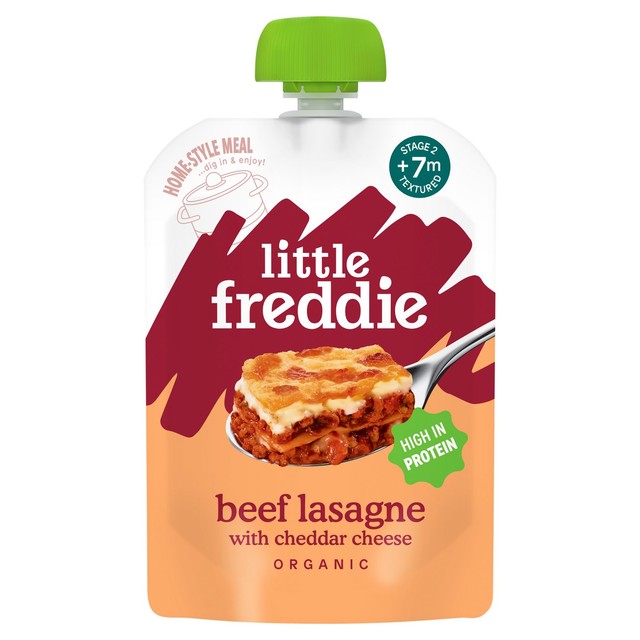 Little Freddie Organic Beef Lasagne with Cheese baby food pouch 130g, UK version
