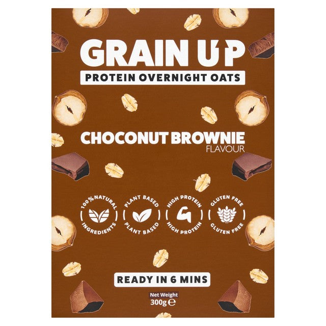 Grain Up overnight oats Choconut Brownie flavour 300g (British brand)