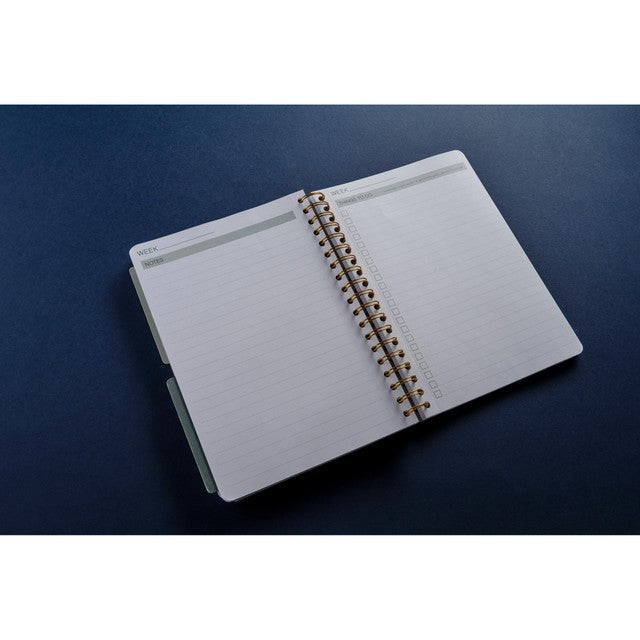 Nuco Nautical Gold Stripe B5 planner imported from the UK