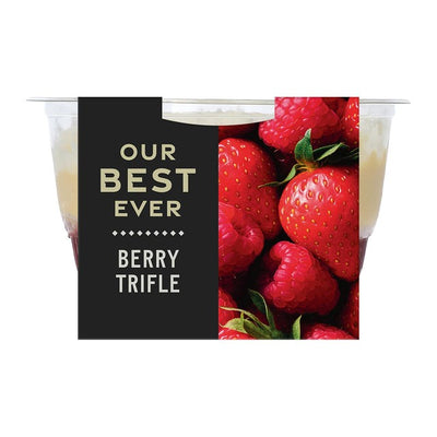 M&S Best Ever Trifle Bringebær Jordbær Dessert 900g