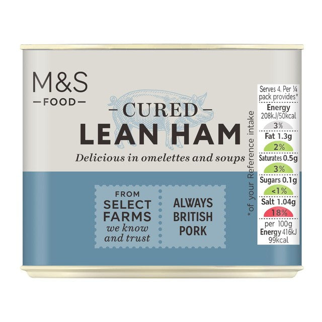 M&S lean ham 200g, imported from the UK