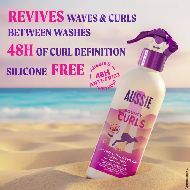 Aussie Curl Reviver spray for 2nd day curls - British product