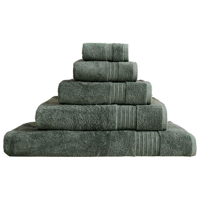 M&S Egyptian cotton bath sheet 650GSM smokey green, UK version