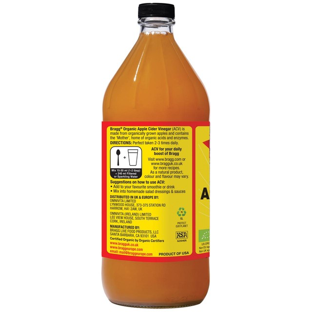 Bragg organic apple cider vinegar with mother - British product