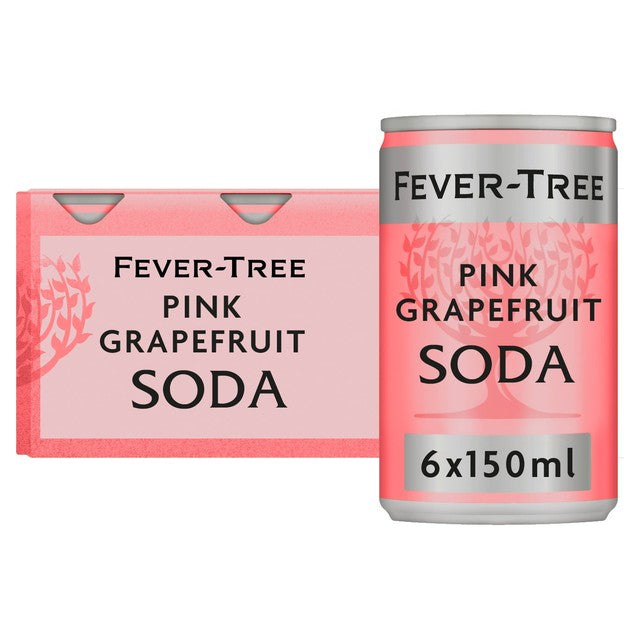 Fever-Tree pink grapefruit soda 6x150ml - British product