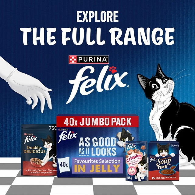 Felix wet cat food favourites selection, imported from the UK