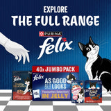 Felix wet cat food favourites selection, imported from the UK