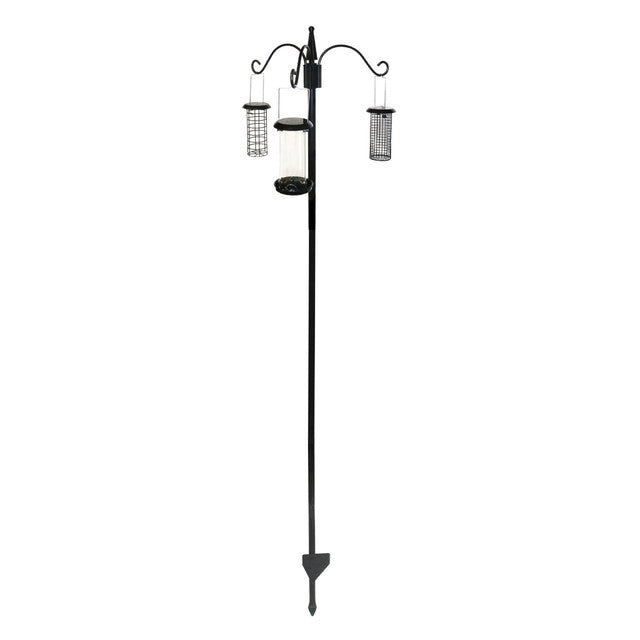 Honeyfield's triple arm wild bird feeding station with 3 feeders, UK version