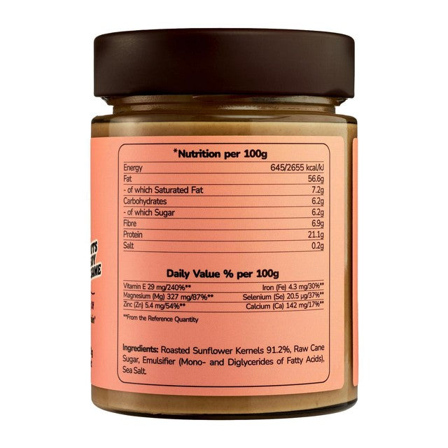 SUNFLY sunflower seed butter smooth spread 330g (British brand)