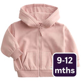 M&S pink infant hoodie 9-12 months, imported from the UK