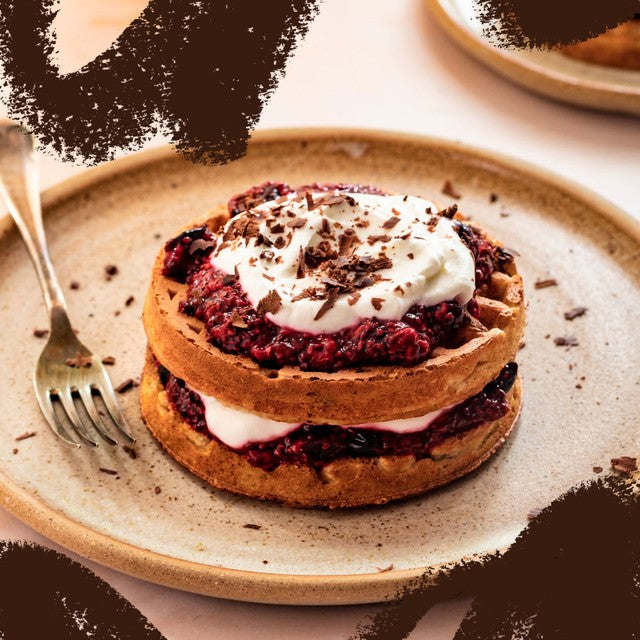 Griddle Bakery Blueberry Wholegrain Toaster Waffles 200g, UK version