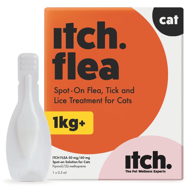 Itch Flea Cat Spot-On Treatment 1kg+, UK version
