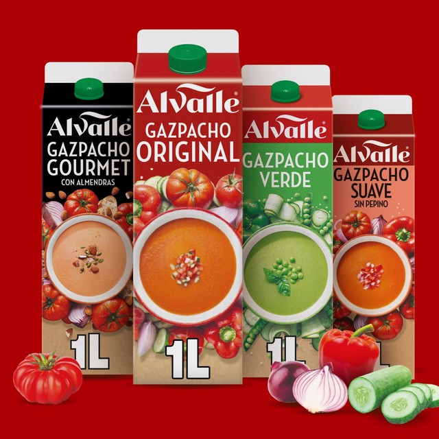 Alvalle Gazpacho Original chilled vegetable soup 1L - British product