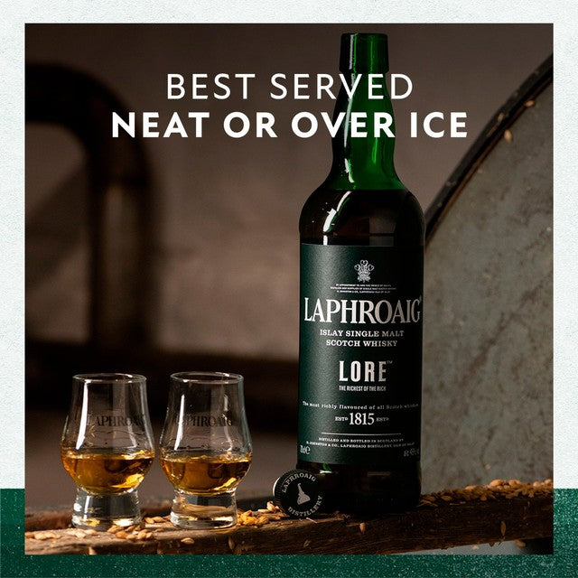 Laphroaig Lore Islay single malt Scotch whisky 70cl, UK version