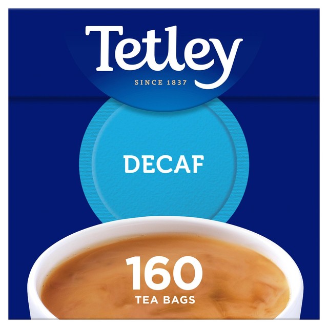 Tetley decaffeinated tea bags 160 pack (British brand)