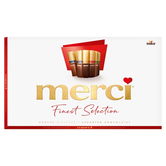 Merci Finest Selection assorted chocolates 400g, imported from the UK
