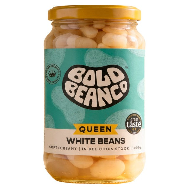 Bold Bean Co Queen White Beans 300g jar - British product