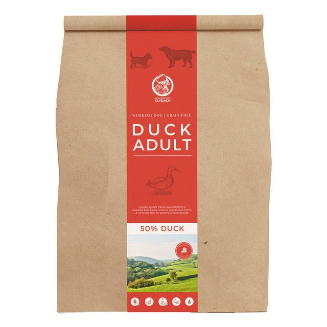 Clydach Farm Group grain free duck dry dog food 5kg - British product