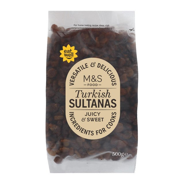 M&S Turkish sultanas 500g, imported from the UK