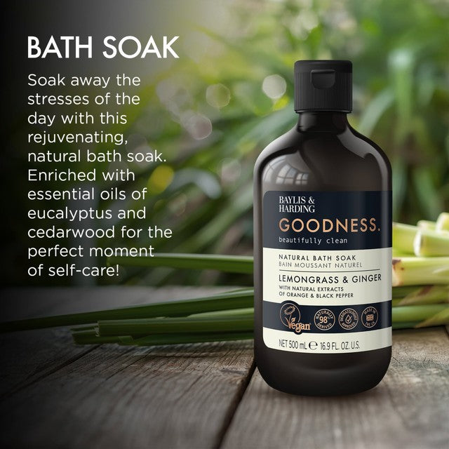 Baylis & Harding lemongrass & ginger bath soak 500ml - British product