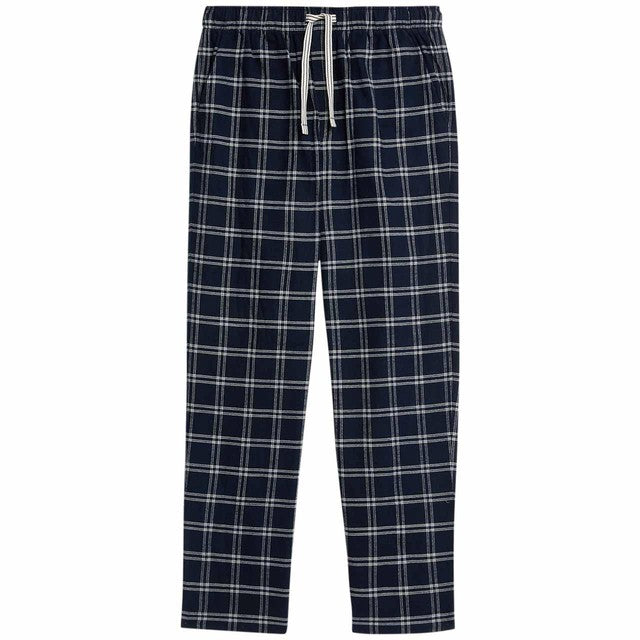 M&S Mens Cotton Checked Pyjama Bottoms XL, imported from the UK
