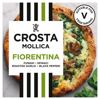 Pizza Sourdough Crosta Mollica Fiorentina aux Champignons & Épinards 443g