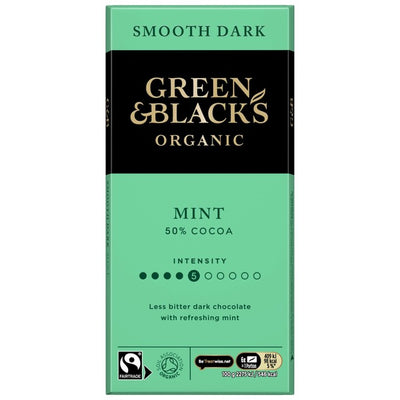 M&S Green & Black's Mint Dark Chocolate Bar 90g- Buy online at McGrocer