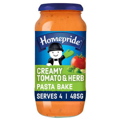 M&S Homepride Creamy Tomato & Herb Pasta Bake Sauce 485g- Buy online at McGrocer