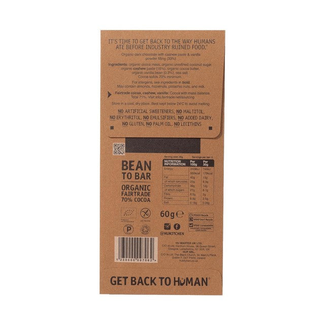 HU Master cashew butter and vanilla bean dark chocolate bar 60g, UK version