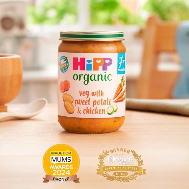 HiPP Organic Mixed Vegetables Chicken Baby Food 160g, UK version