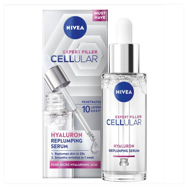 Nivea face serum hyaluron cellular filler 30ml imported from the UK
