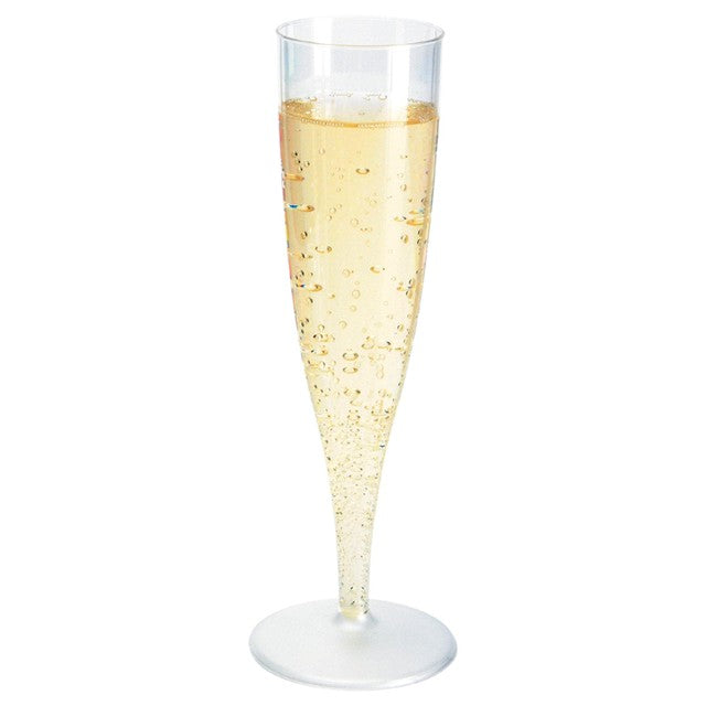 Flûtes à champagne en plastique Duni 135 ml, importées du Royaume-Uni