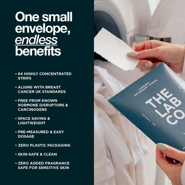 The Lab Co. non-bio laundry sheets 32 loads (British brand)