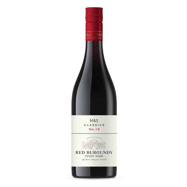 M&S Red Burgundy red wine (British brand)
