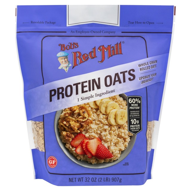 Bob's Red Mill Gluten Free Protein Rolled Oats 907g From the USA
