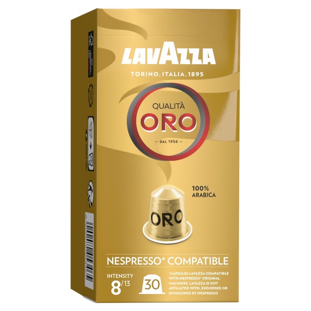 Lavazza Qualita Oro Nespresso capsules 30 pack (British brand)