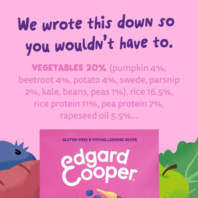 Edgard Cooper plant based adult dog food 2.5kg - British product